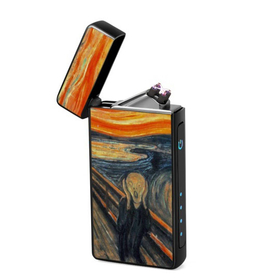 Lighter : Edvard Munch - The Scream (front, open lid)