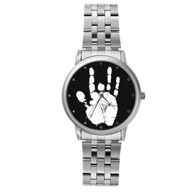 Casual Silver-Tone Watch : Jerry Garcia Handprint
