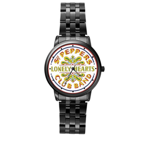 Casual Black-Tone Watch : The Beatles - Sgt. Pepper's Lonely Hearts Club Band
