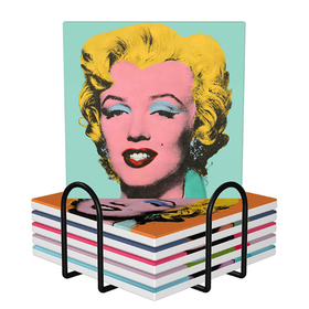 Square Ceramic Coasters : Marilyn Monroe by Andy Warhol