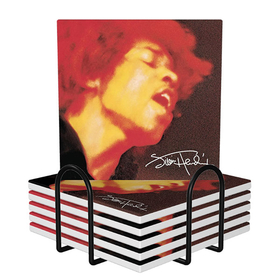 Square Ceramic Coasters : Jimi Hendrix - Electric Ladyland