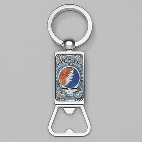 Bottle Opener Keychain : Grateful Dead - Aztec - Steal Your Face