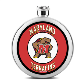 Liquor Hip Flask (5 oz) : Maryland Terrapins