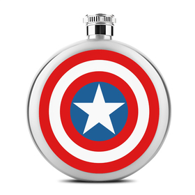 Liquor Hip Flask (5 oz) : Captain America