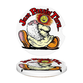 Ceramic Car Coasters : Mr. Natural - Just Passin' Thru