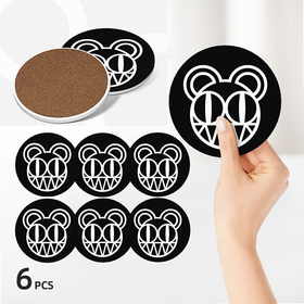 Round Ceramic Coasters : Radiohead