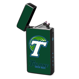 Lighter : Tulane Green Wave (front, open lid)