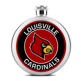 Liquor Hip Flask (5 oz) : Louisville Cardinals