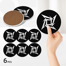 Round Ceramic Coasters : Metallica