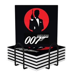 Square Ceramic Coasters : James Bond 007