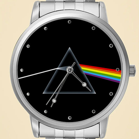 Silver-Tone Watch : Pink Floyd - Dark Side of the Moon (front)