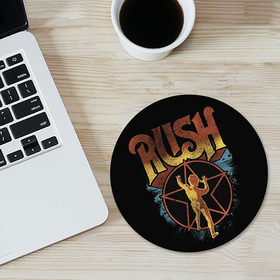 Round Mousepad : Rush - Starman