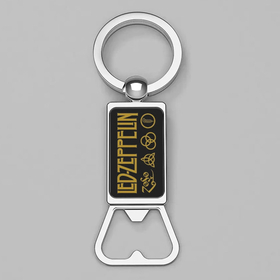Bottle Opener Keychain : Led Zeppelin Symbols