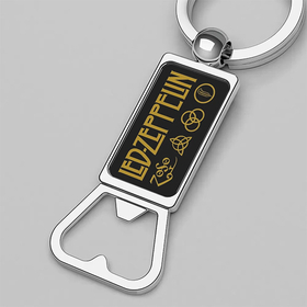 Bottle Opener Keychain : Led Zeppelin Symbols