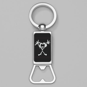 Bottle Opener Keychain : Pearl Jam - Stickman