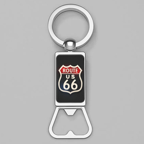 Bottle Opener Keychain : Route 66