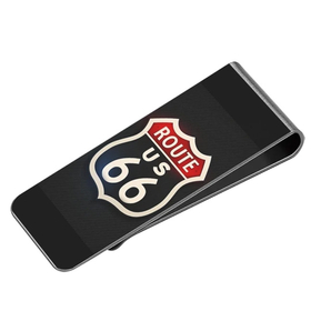 Money Clip (silver) : Route 66