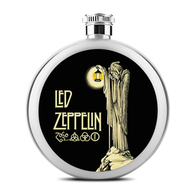 Liquor Hip Flask : Led Zeppelin IV Symbols - Hermit