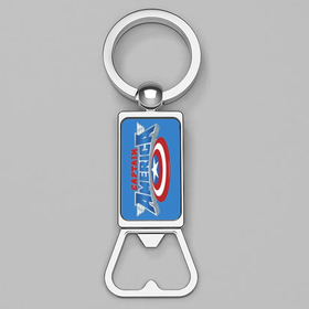 Bottle Opener Keychain : Captain America Shield