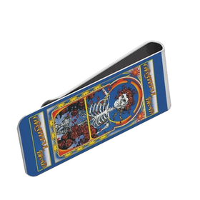 Money Clip (silver) : Grateful Dead - Skull & Roses