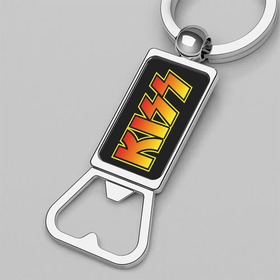 Bottle Opener Keychain : Kiss
