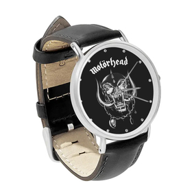 Watch : Motorhead (black leather strap, silver case)