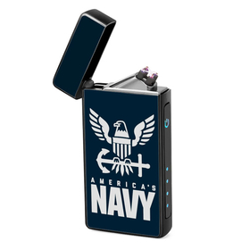 Lighter : United States Navy (front, open lid)