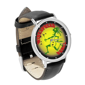 Watch : Widespread Panic - Note Eater (black leather strap, silver case)