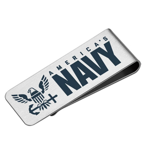 Money Clip (silver) : U.S. Navy