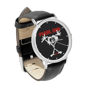Watch : Pearl Jam - Stickman - Alive (black leather strap, silver case)