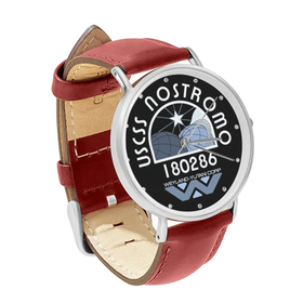 Watch : USCSS Nostromo (red leather strap, silver case)