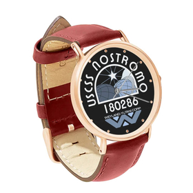Watch : USCSS Nostromo (red leather strap, rose gold case)