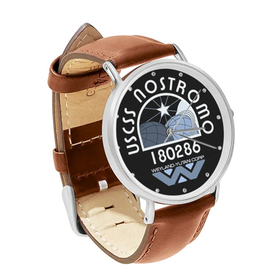 Watch : USCSS Nostromo (brown leather strap, silver case)