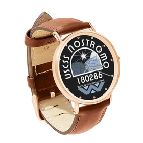 Watch : USCSS Nostromo (brown leather strap, rose gold case)
