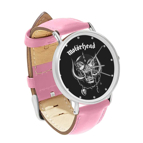 Watch : Motorhead (pink leather strap, silver case)