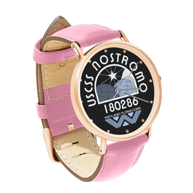Watch : USCSS Nostromo (pink leather strap, rose gold case)