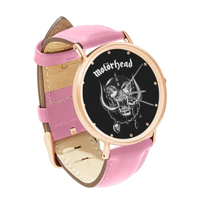 Watch : Motorhead (pink leather strap, rose gold case)