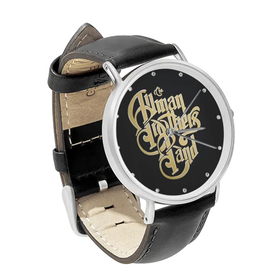 Watch : Allman Brothers Band (black leather strap, silver case)