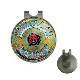 Golf Hat Clip with Ball Marker : Grateful Dead - American Beauty