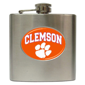 Liquor Hip Flask (6oz) : Clemson Tigers