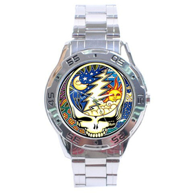 Chrome Dial Watch : Grateful Dead - Steal Your Face - Cosmic