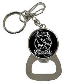 Bottle Opener Keychain : Black Sabbath