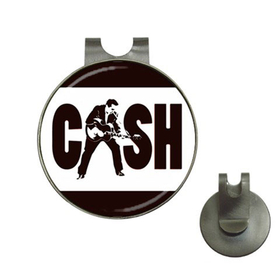 Golf Hat Clip with Ball Marker : Johnny Cash
