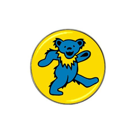 Golf Ball Marker : Grateful Dead - Dancing Bear (Blue-Yellow)