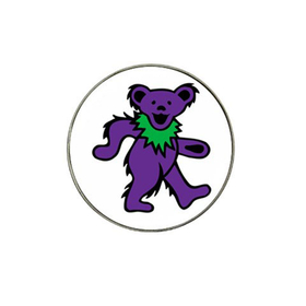 Golf Ball Marker : Grateful Dead - Dancing Bear (Purple-White)