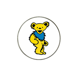 Golf Ball Marker : Grateful Dead - Dancing Bear (Yellow-White)