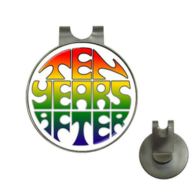 Golf Hat Clip with Ball Marker : Ten Years After (white)