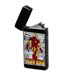 Lighter : Iron Man Comics (front, open lid)