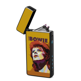 Lighter : David Bowie - Ziggy Stardust (front, open lid)