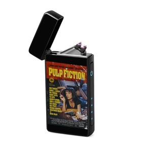 Lighter : Pulp Fiction (front, open lid)